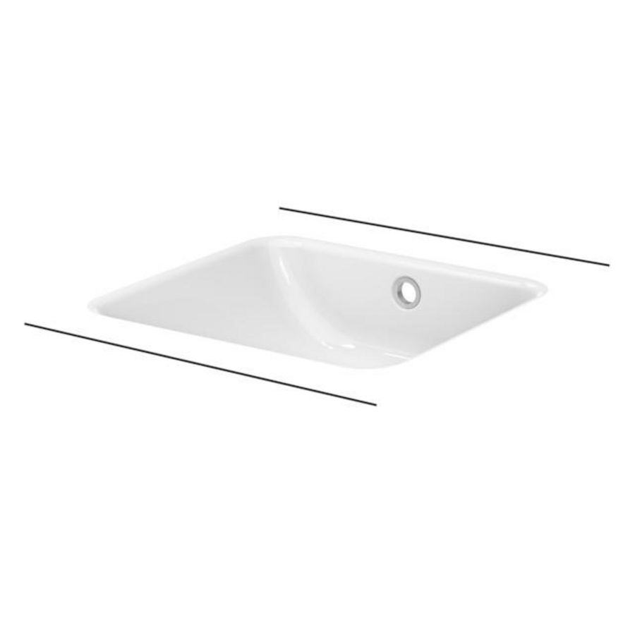 BetteOne onderbouw-wastafel 434x416mm Beige