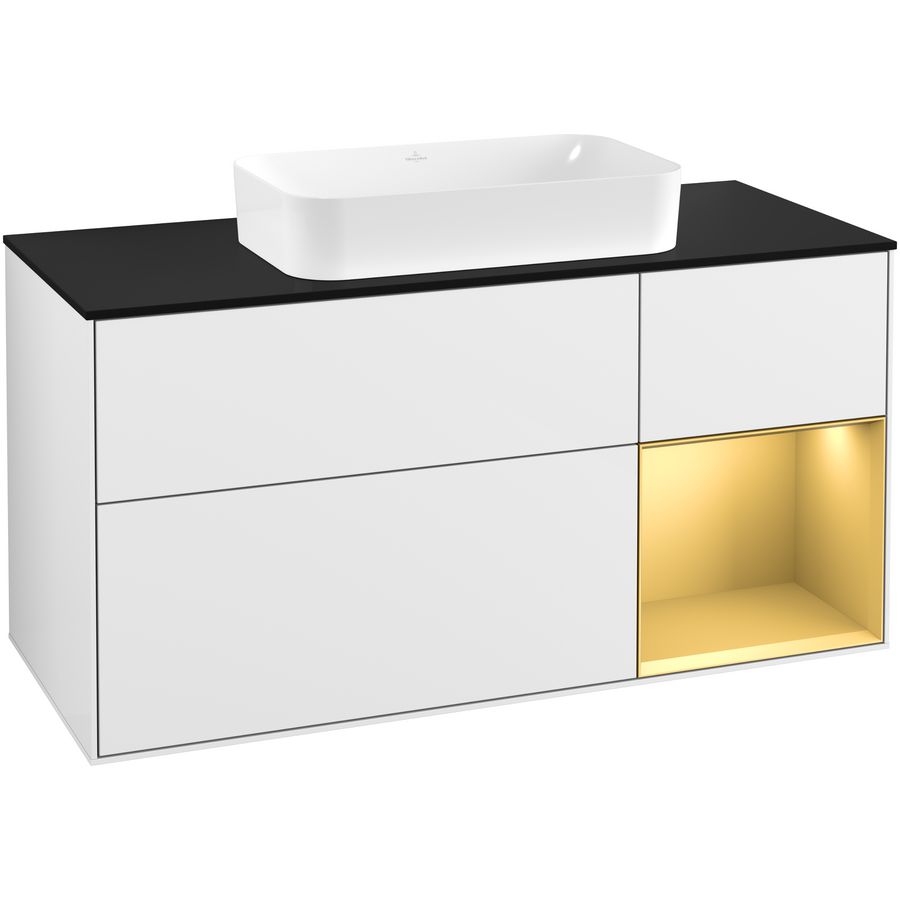 Wastafelonderkast Finion 1200x603x501mm G.White.L F302HFGF