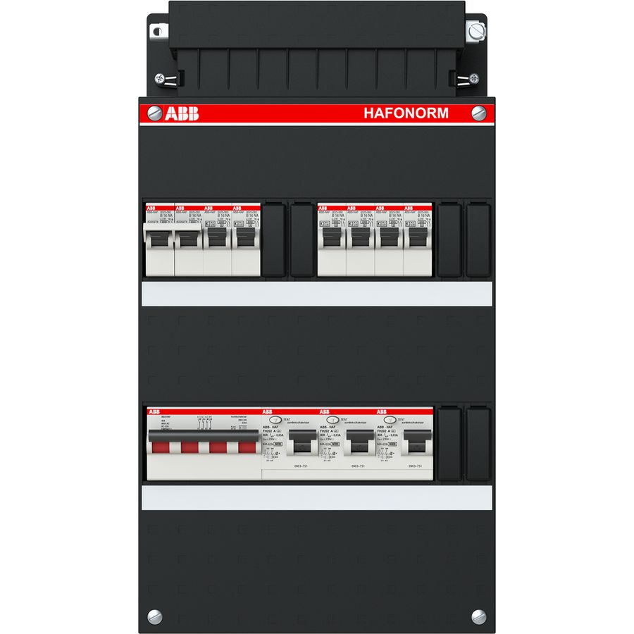 Installatiekast 6x achter 3x 30mA+F+HS 3-f 1SPF006905F0742