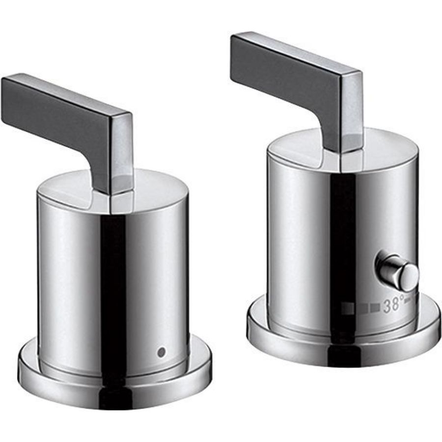 AXOR Citterio 2-hendel badtherm afb+rechte grepen chroom