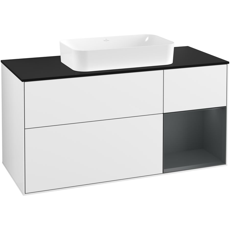 Wastafelonderkast Finion 1200x603x501mm G.White.L F302HGGF