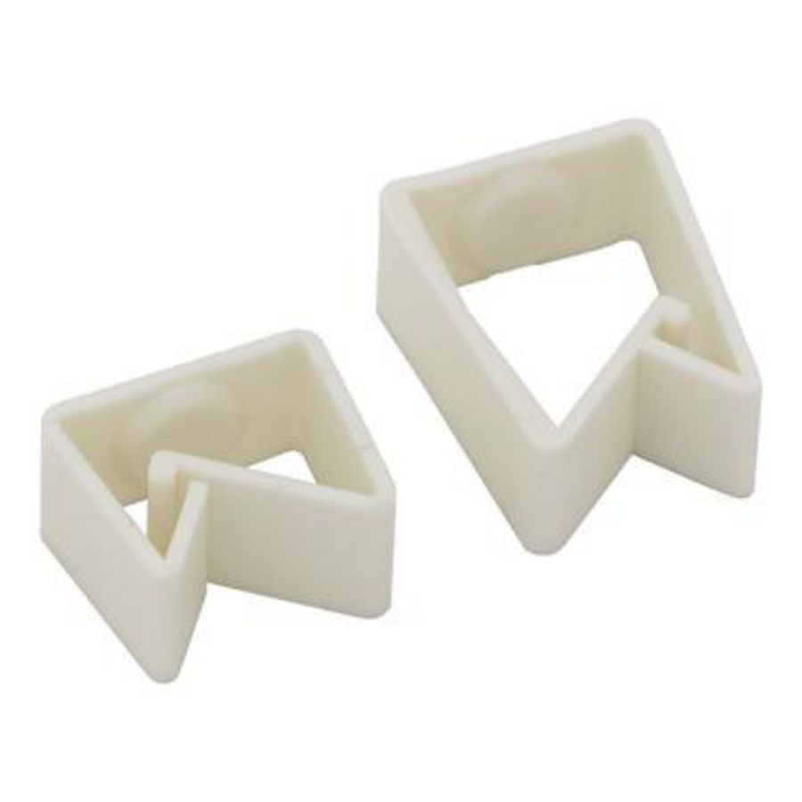 Set a 10st. Kabelclip Prisma XS voor DIN-rails