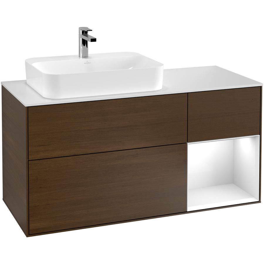 Wastafelonderkast Finion 1200x603x501mm W.Veneer F401GFGN