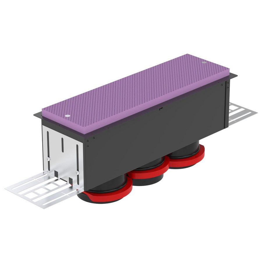 CLD recht, 3xØ90 RLC, excl. O-ringen