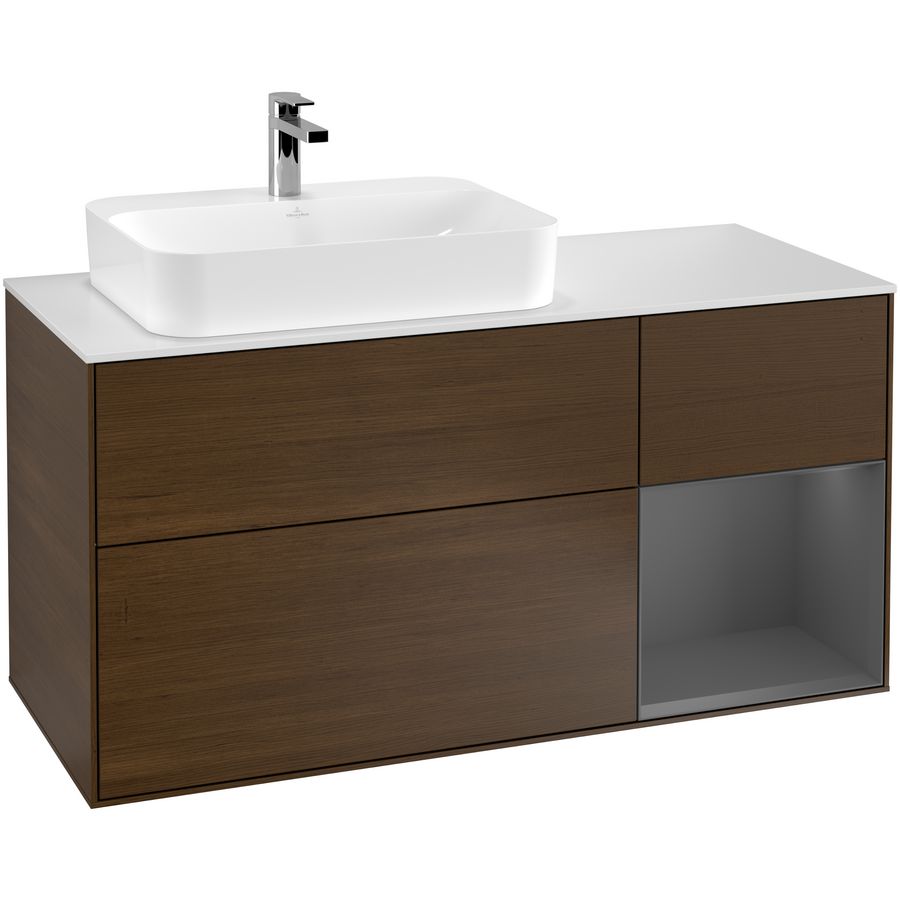 Wastafelonderkast Finion 1200x603x501mm W.Veneer F401GKGN