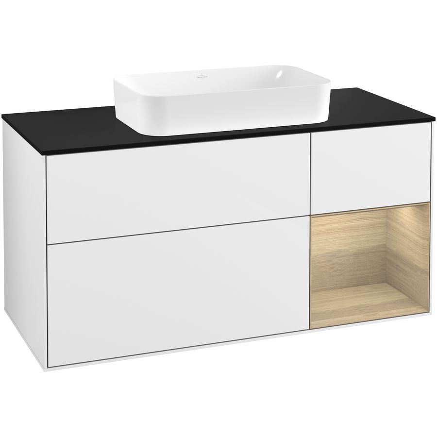 Wastafelonderkast Finion 1200x603x501mm G.White.L F302PCGF
