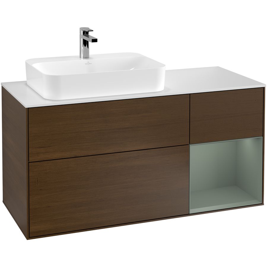 Wastafelonderkast Finion 1200x603x501mm W.Veneer F401GMGN