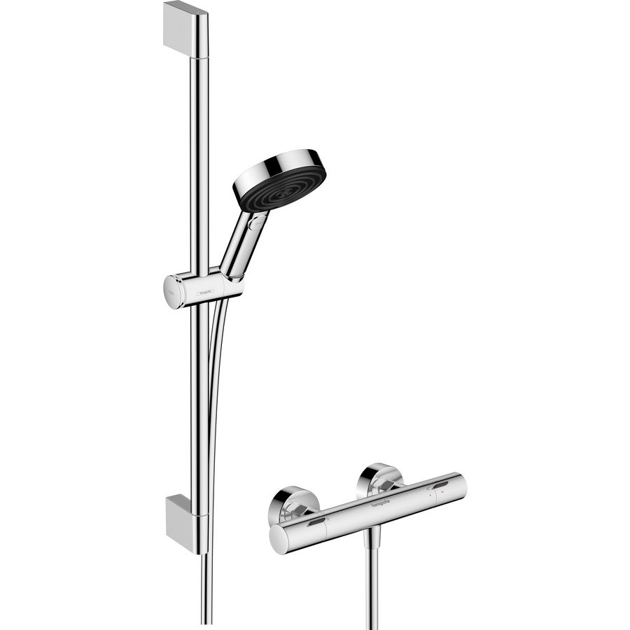 Douchesysteem 105 3 straalsoorten Relaxation chroom Pulsify Select S glijstang 65cm 24262000