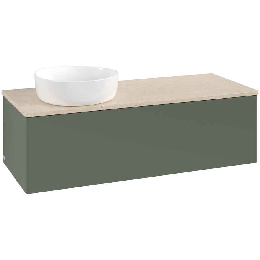 Wastafelonderkast Antao 1200x360x500mm L.Green Matt Lacquer L33013HL