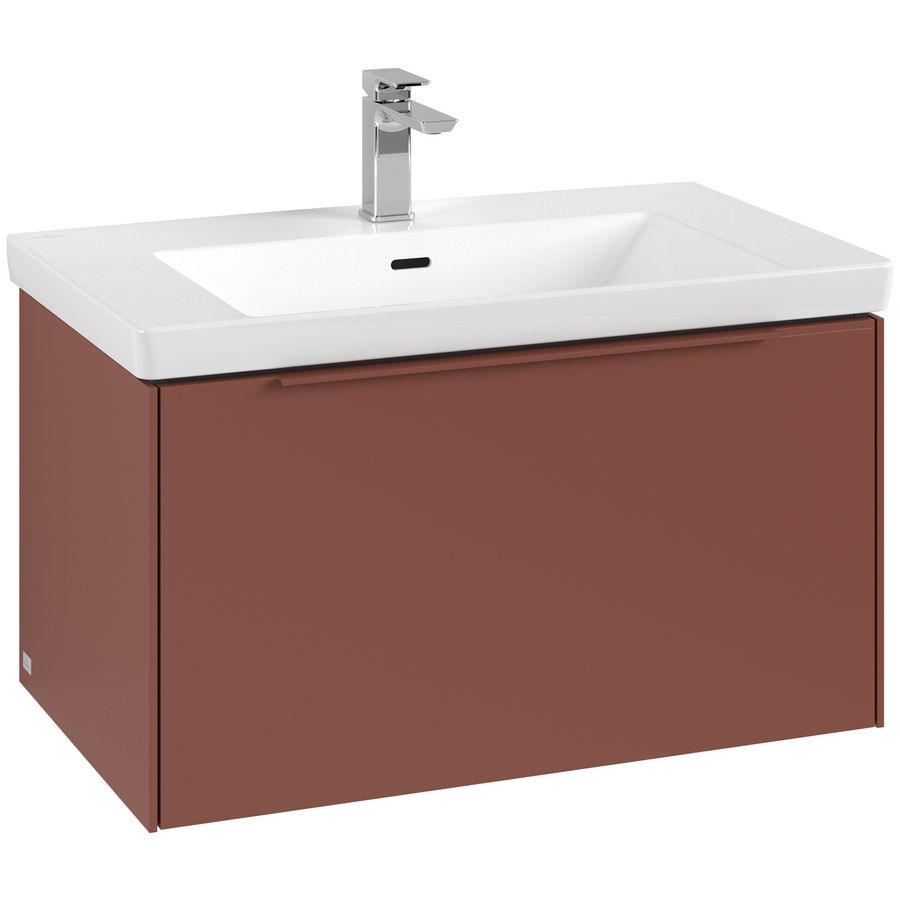 Wastafelonderkastkast SUBWAY 3.0 772x429x478mm Wine Red C573L2AH greep monochroom