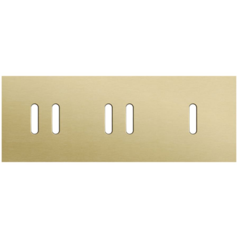 Afdekplaat 3-voud horiz. 71mm centerafst. 227-56704