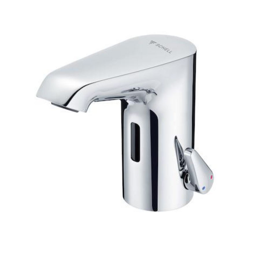 Wastafelmengkraan elektronisch XERIS E² HD-M small mengwater inbouwtrafo chroom