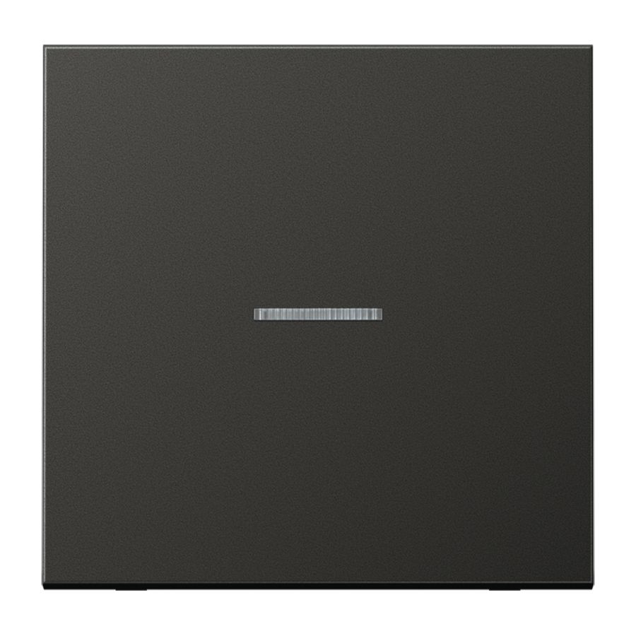 Stuurafdekking LS 1voudig antraciet HOME