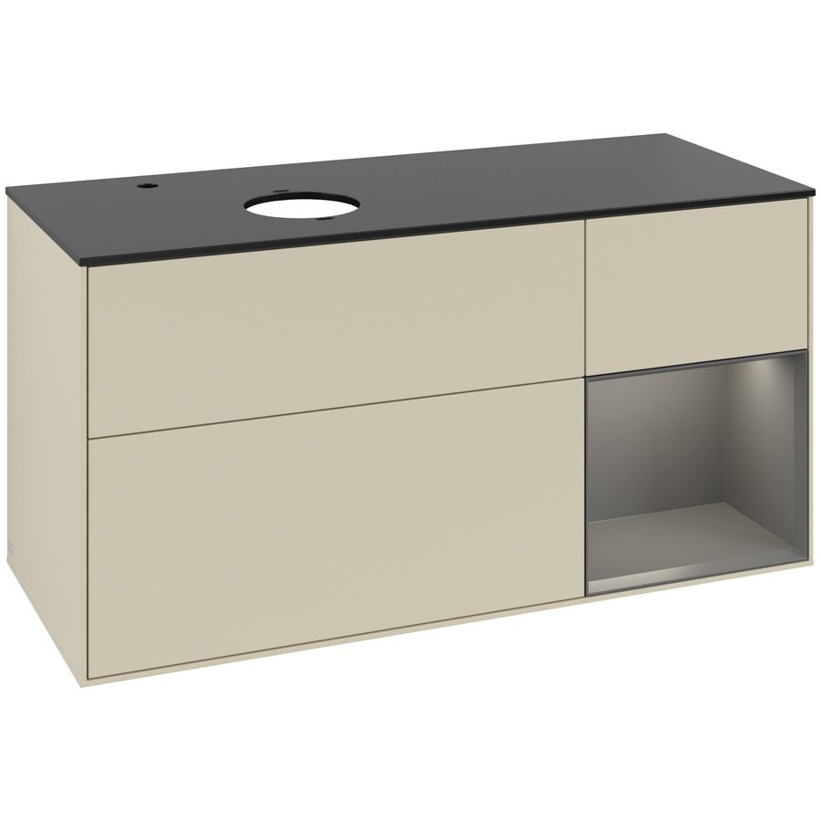 Wastafelonderkast Finion 1200x603x501mm S.Grey Matt Lacquer G932GKHJ