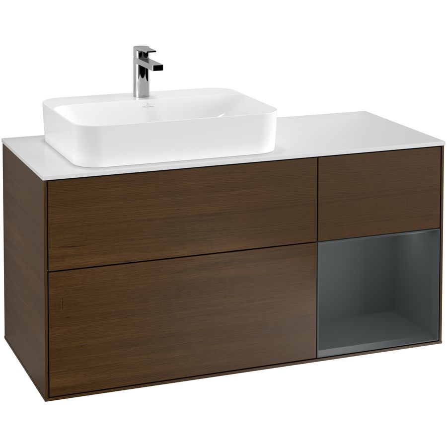 Wastafelonderkast Finion 1200x603x501mm W.Veneer F401HGGN