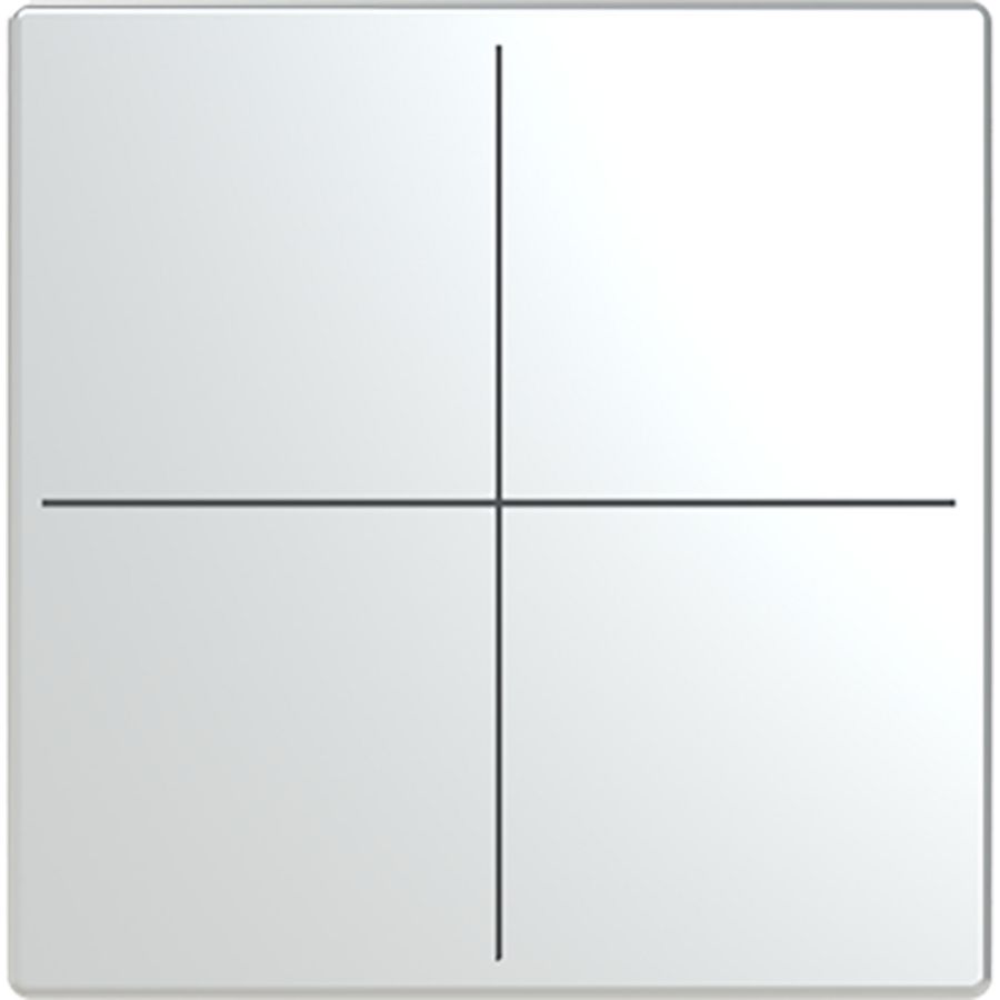 Centraalplaat afdekking Keypad 4v F/S platform 63 RVS (LFW/A.4.63.11-866)
