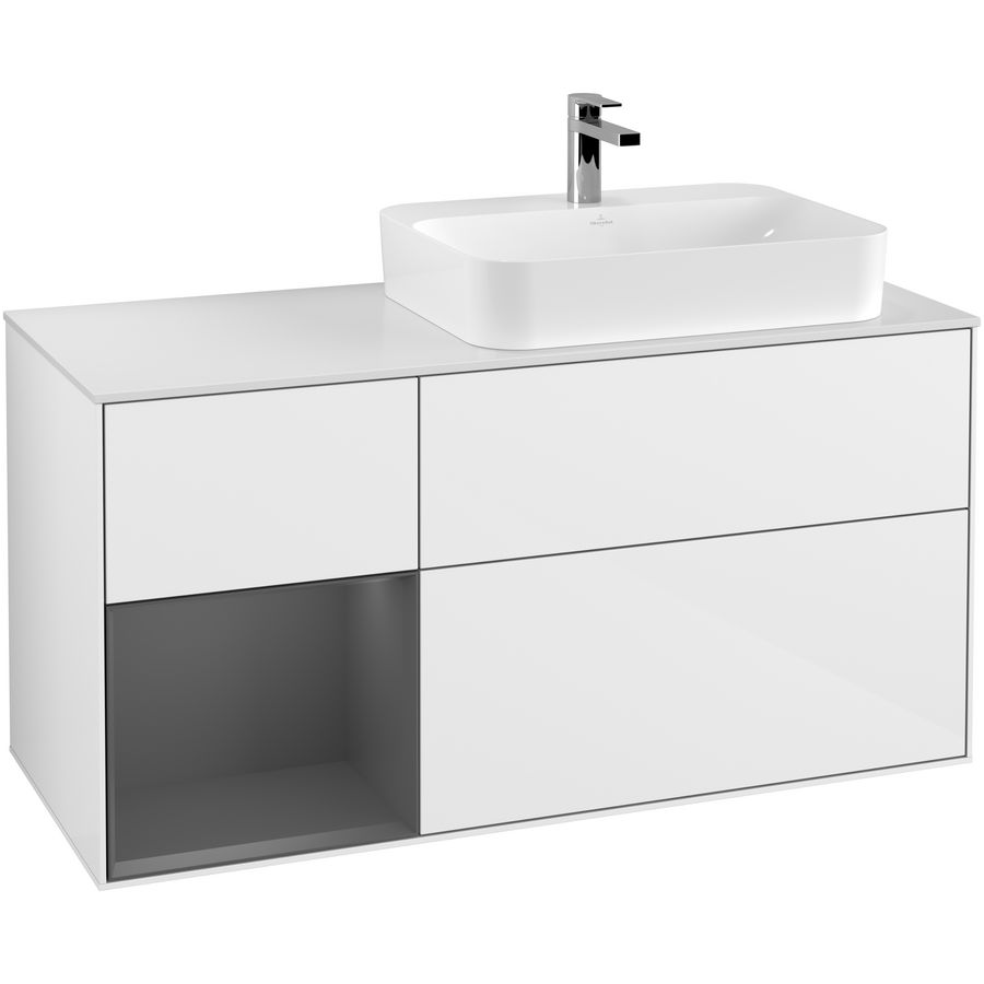 Wastafelonderkast Finion 1200x603x501mm G.White.L F391GKGF