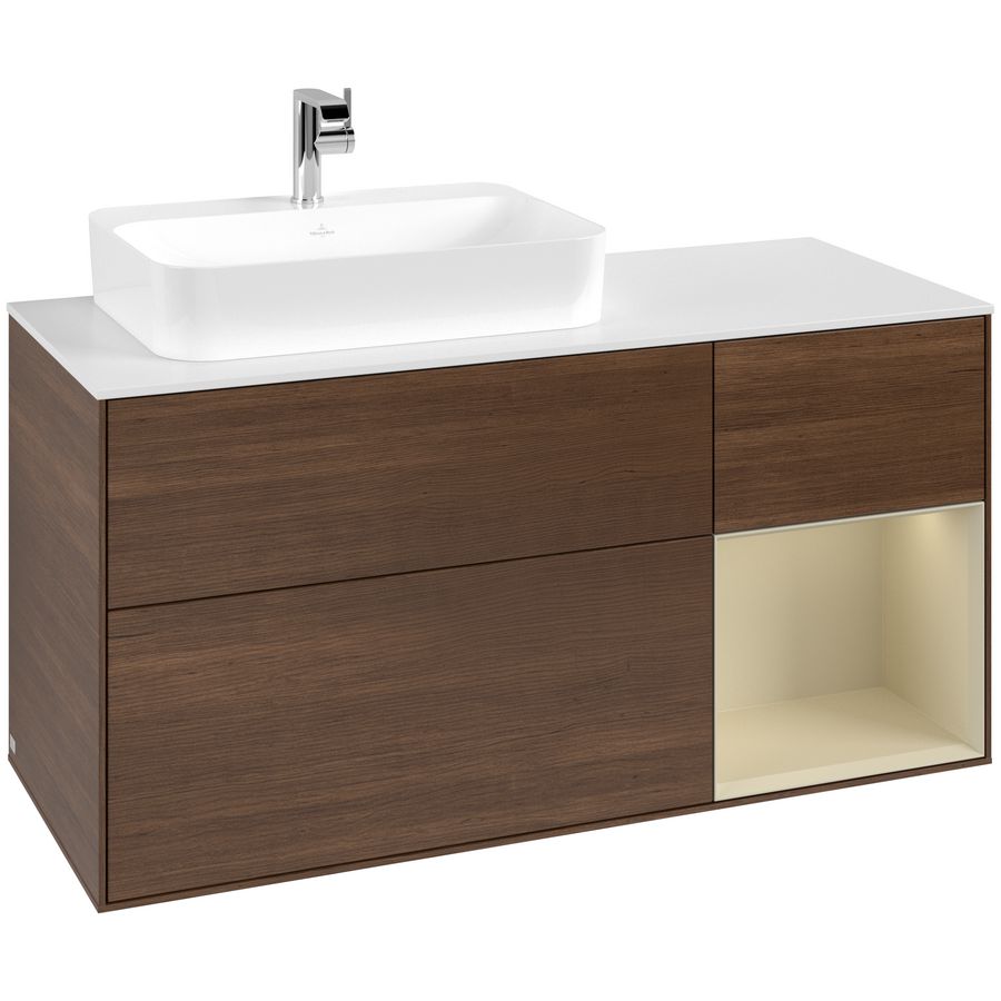 Wastafelonderkast Finion 1200x603x501mm W.Veneer F401HJGN