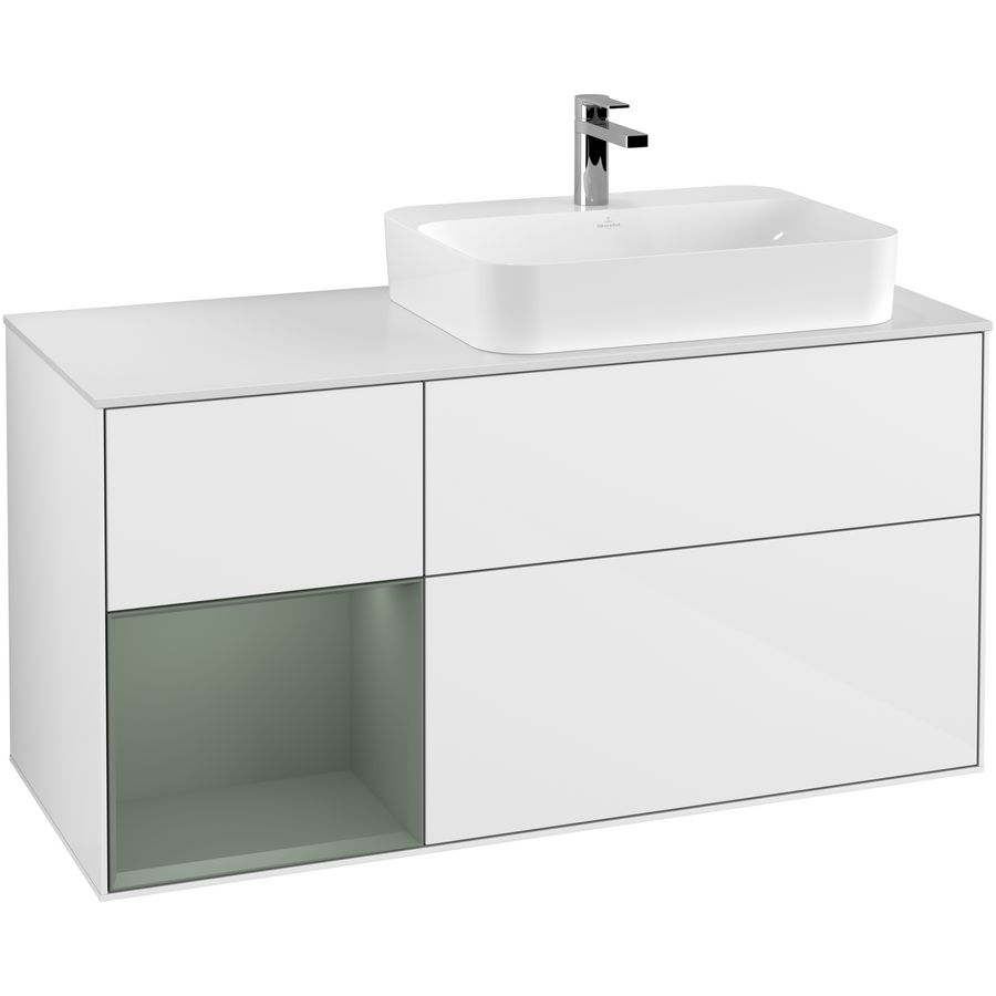 Wastafelonderkast Finion 1200x603x501mm G.White.L F391GMGF