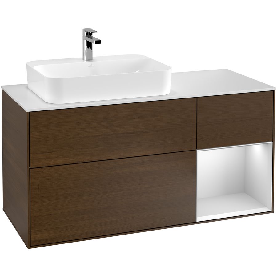 Wastafelonderkast Finion 1200x603x501mm W.Veneer F401MTGN
