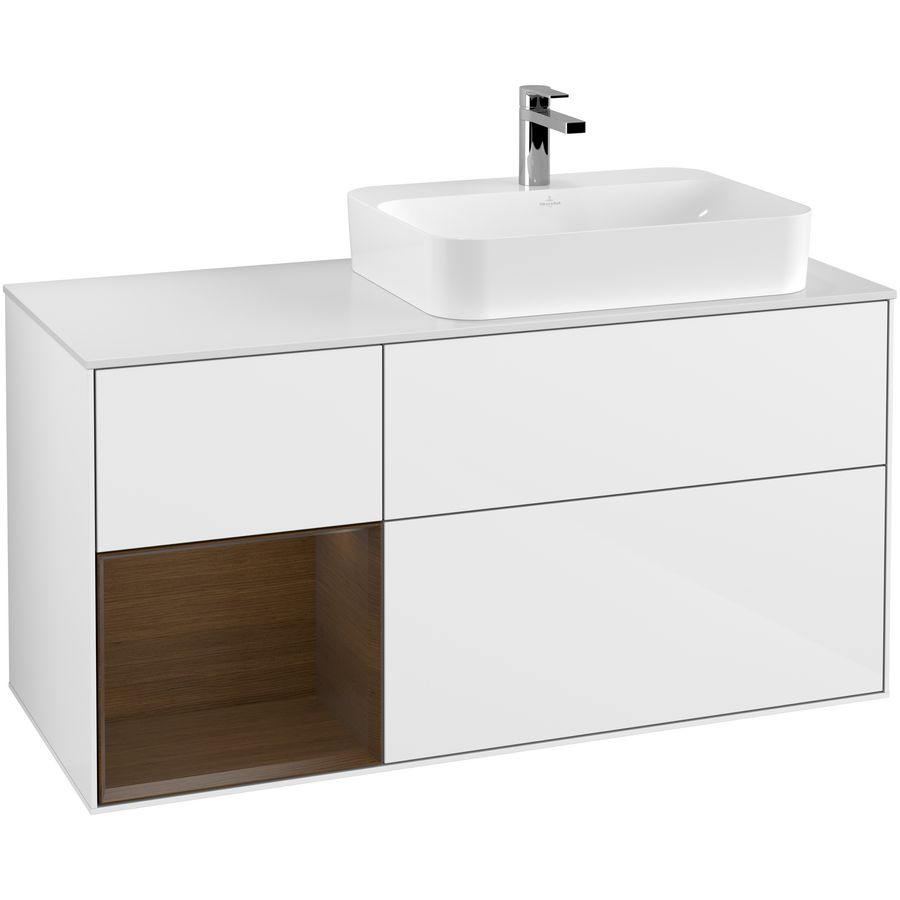 Wastafelonderkast Finion 1200x603x501mm G.White.L F391GNGF