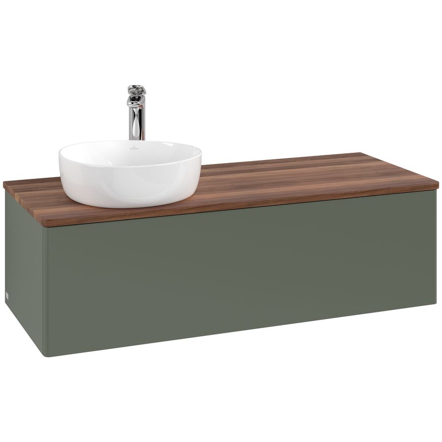 Wastafelonderkast Antao 1200x360x500mm L.Green Matt Lacquer L33052HL