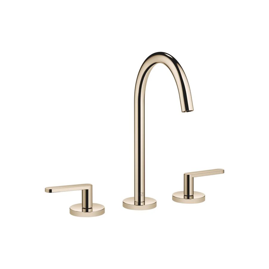META 3-gats wastafelmgkrn afvoer. Light Gold