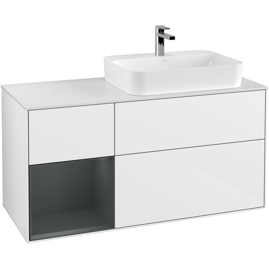 Wastafelonderkast Finion 1200x603x501mm G.White.L F391HGGF