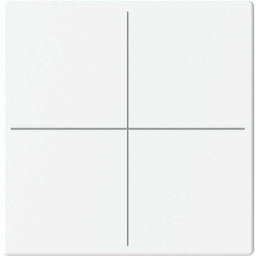Centraalplaat afdekking Keypad 4v F/S platform 63 matwit (LFW/A.4.63.11-884)