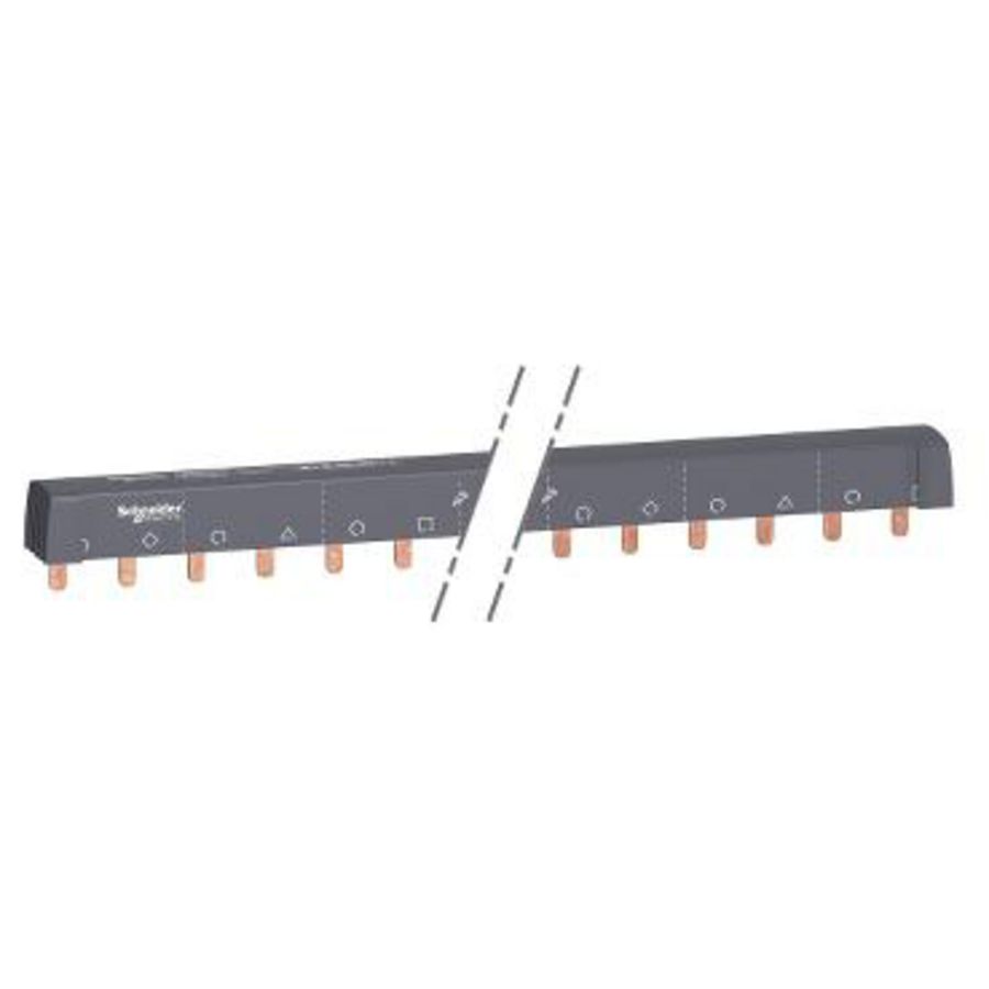 Kamrail 4P 18mm Pitch 24 mod Boven/Onder 100A Acti9
