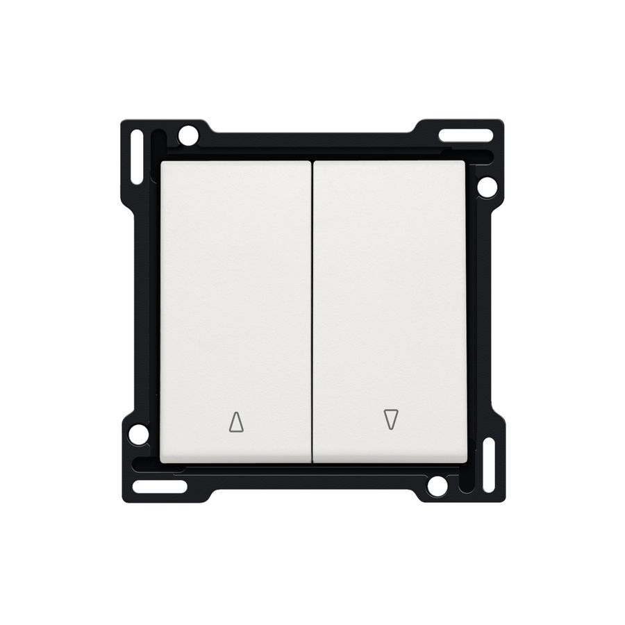 Afwerkingsset 2-voudige rolluikdrukknop white