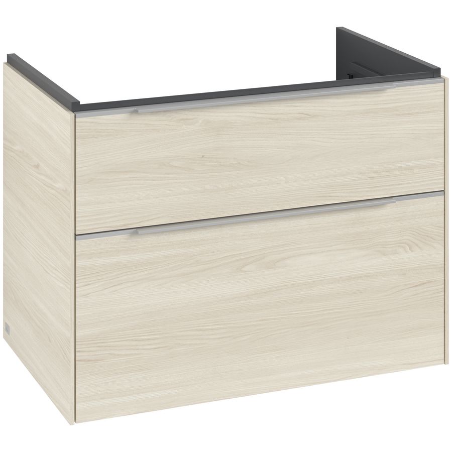 Wastafelonderkastkast SUBWAY 3.0 772x576x478mm White Oak C57400AA greep alu. glans