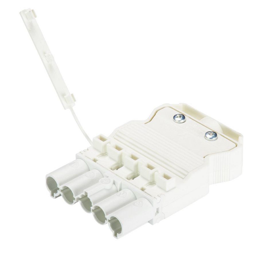 Kabelsteker GST18I5 male wit schroef VVE=50