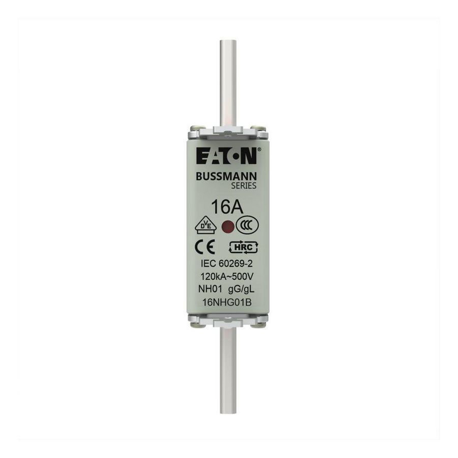 Zekering laagsp. 16A AC 500V NH01 gL/gG dubbele meld VVE=3