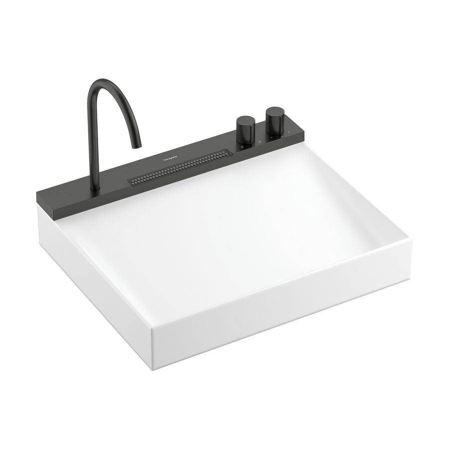 Wastafel Avalegra AquaUnit 580/475 Brushed Black Chrome