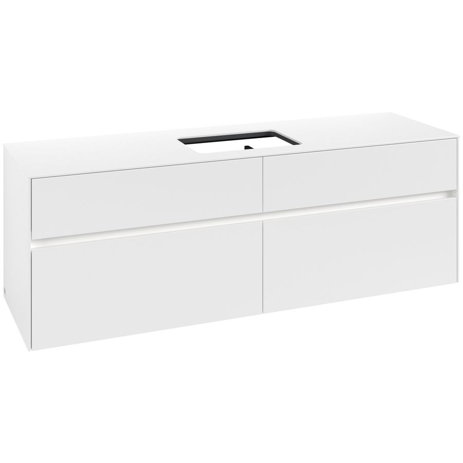 Wastafelonderkast Collaro 1600x548x500mm Wh.Matt C120B0MS