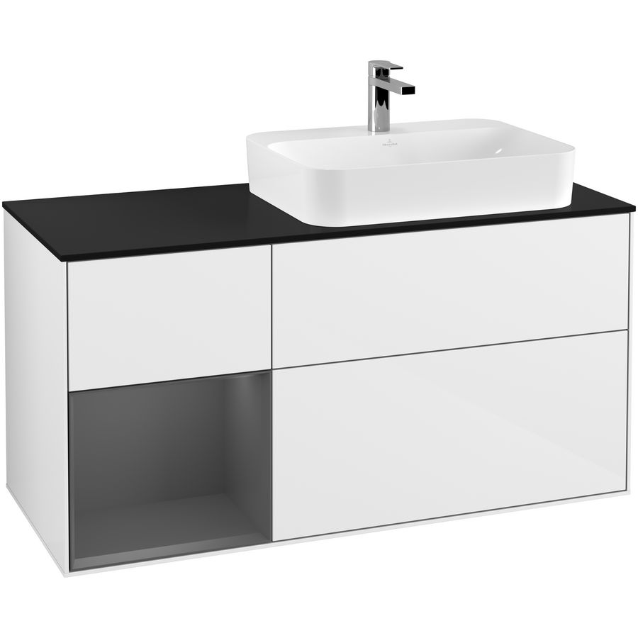 Wastafelonderkast Finion 1200x603x501mm G.White.L F392GKGF
