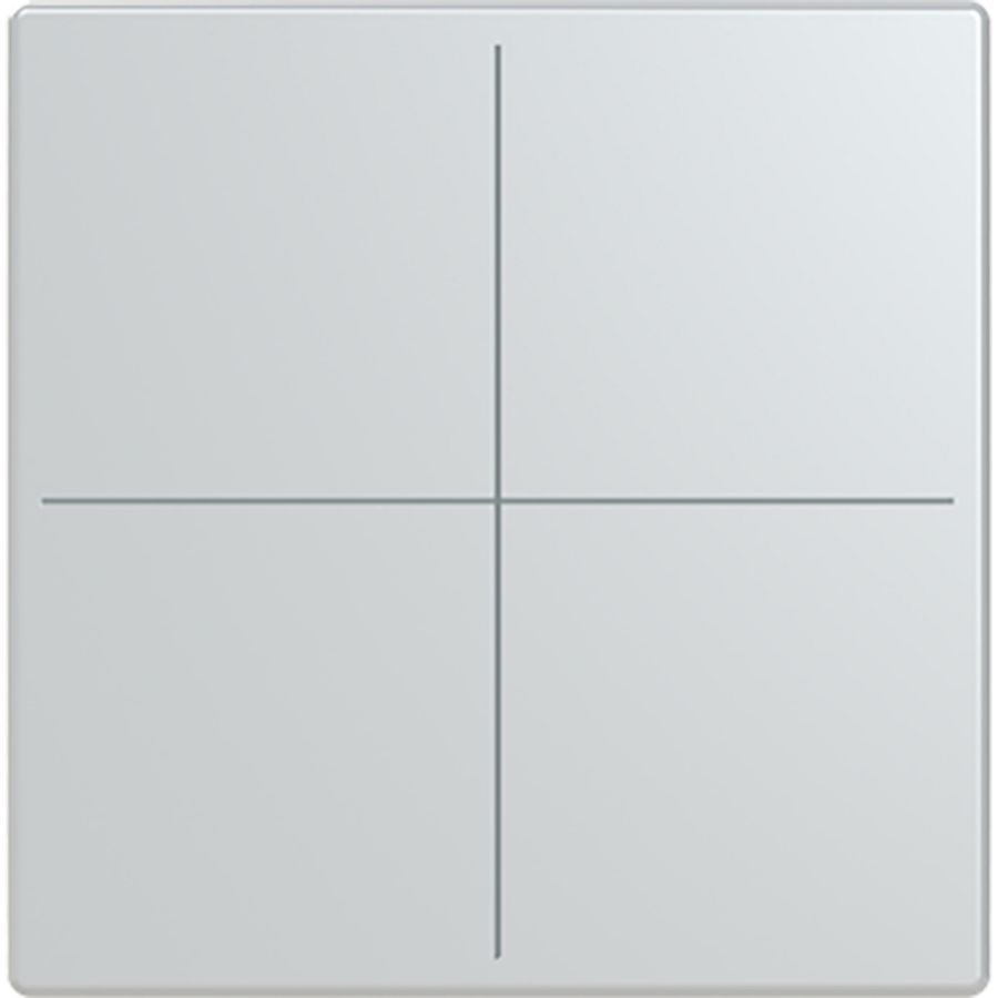 Centraalplaat afdekking Keypad 4v F/S platform 63 aluzilver (LFW/A.4.63.11-83)