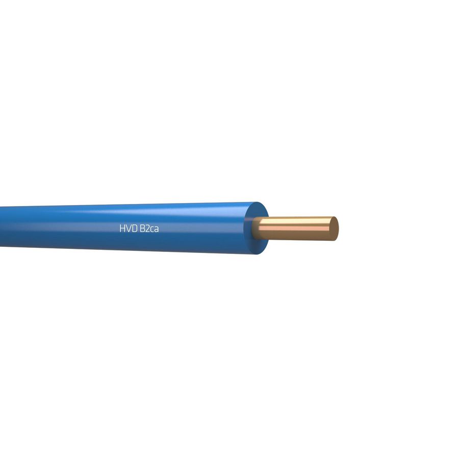 Doos a 100m. installatiedraad halogeenvrij H07Z1-U HVD B2ca 70C 450/750V bu# 2,5mm² (Blauw)