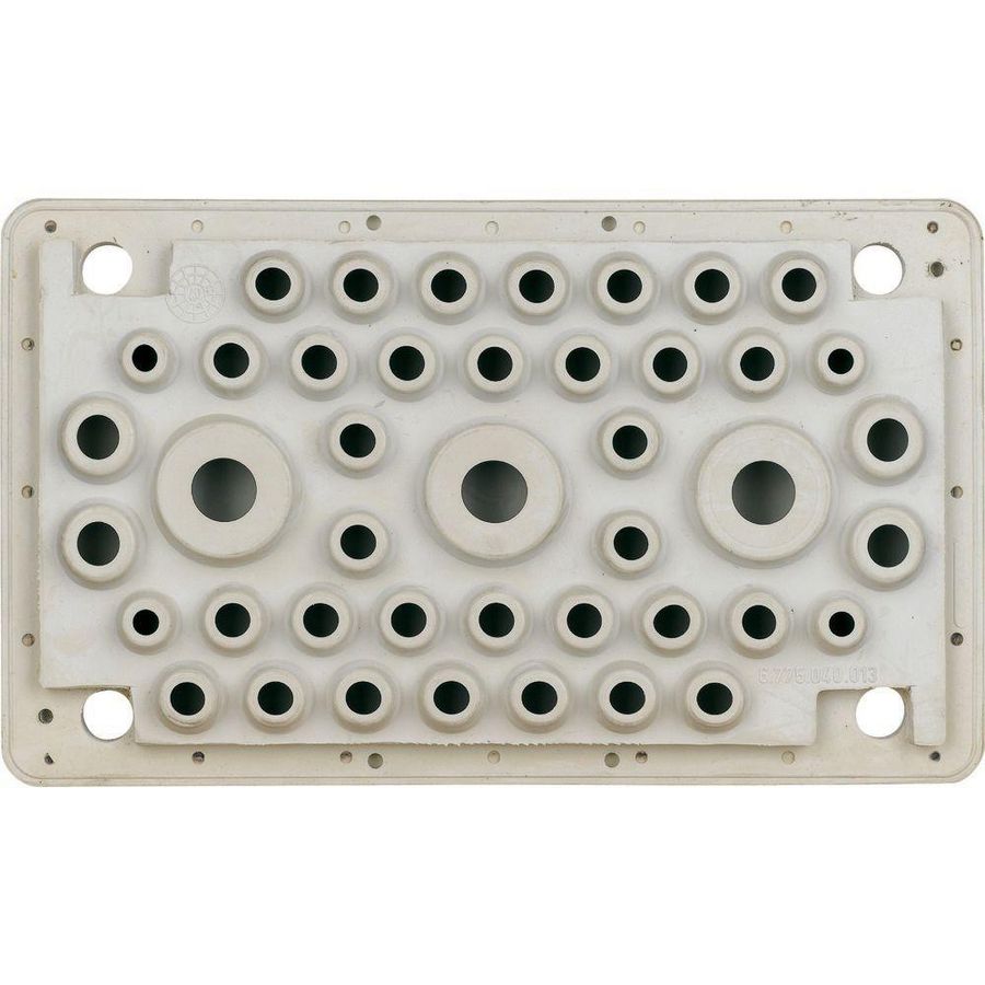 Flensplaat UFK 2K-doorsteek 4xM16 32xM20 4xM25 3xM40
