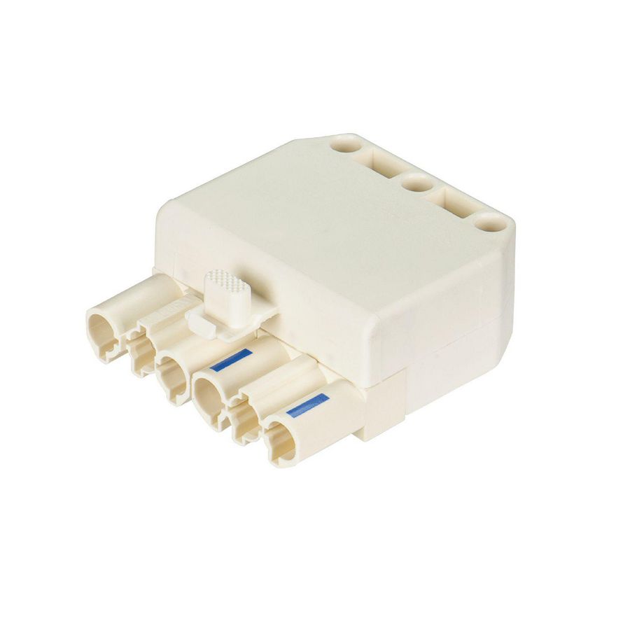 Kabelsteker GST18I6 male wit schroef VVE=100