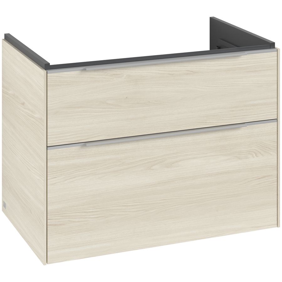 Wastafelonderkastkast SUBWAY 3.0 772x576x478mm White Oak C574L0AA greep alu. glans