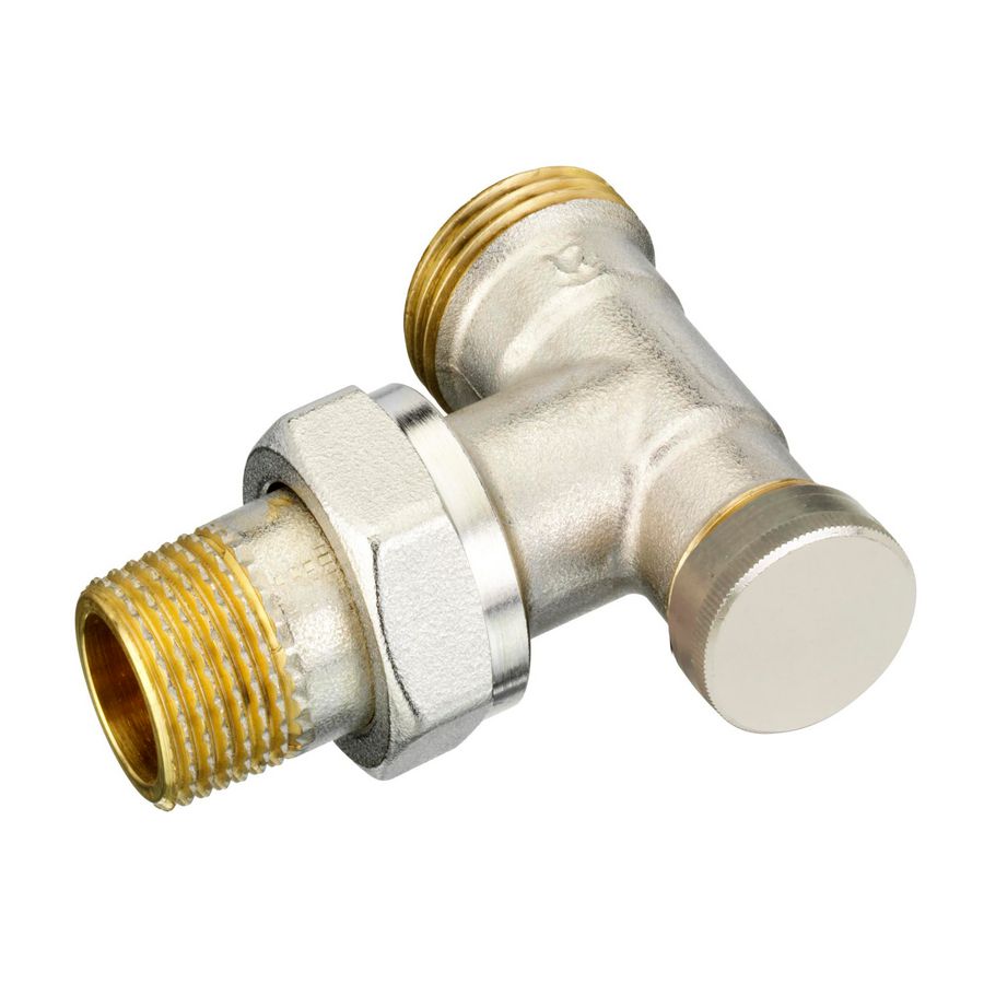 RLV-S voetventiel 1/2" DN15 haaks Binnendraad