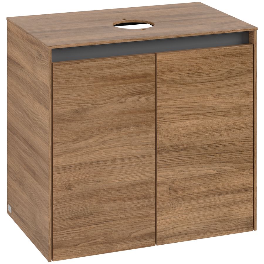Wastafelonderkast Collaro 600x548x380mm Oak.Kans C15000RH