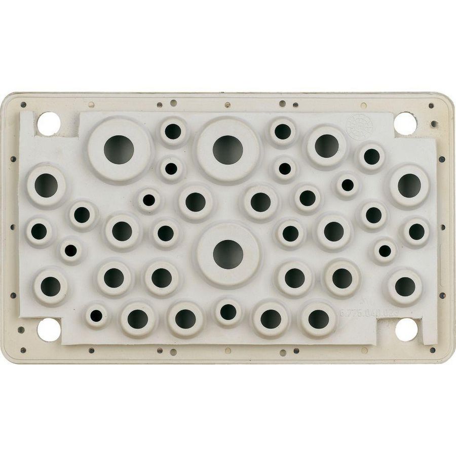 Flensplaat UFK 2K-doorsteek 6xM16 12xM20 15xM25 3xM32 3xM40