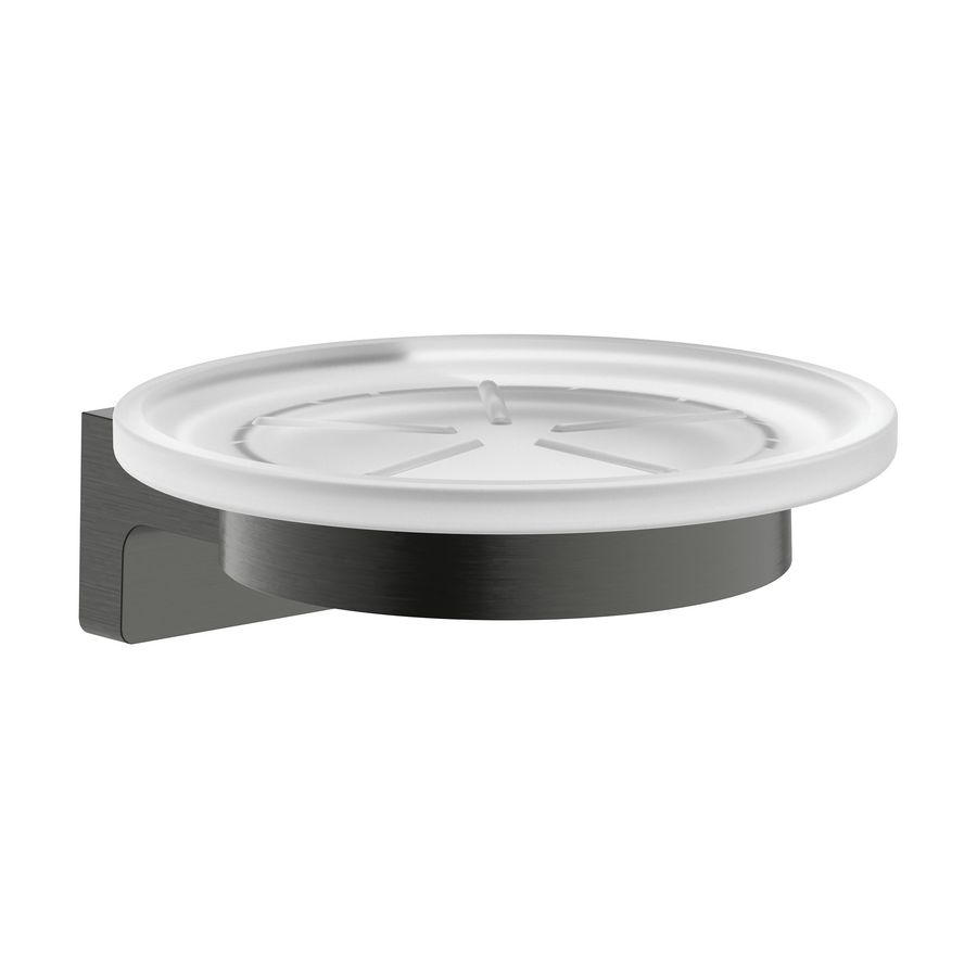 AddStoris S zeepschaal Brushed Black Chrome