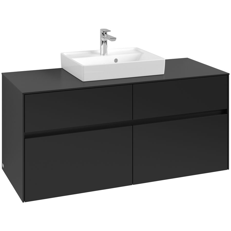 Wastafelonderkast Collaro 1200x548x500mm Volcano Black C070B0VL