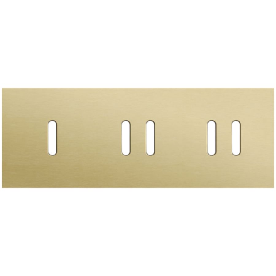 Afdekplaat 3-voud horiz. 71mm centerafst. 227-56703