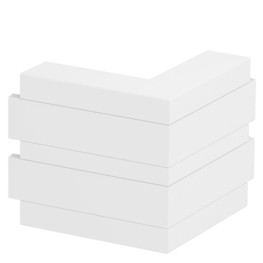 Buitenhoekstuk wandgoot 190x190x165 polyvinylchloride