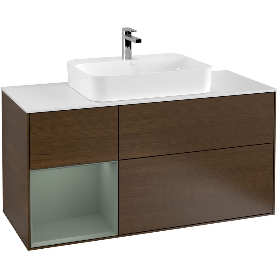 Wastafelonderkast Finion 1200x603x501mm W.Veneer F411GMGN